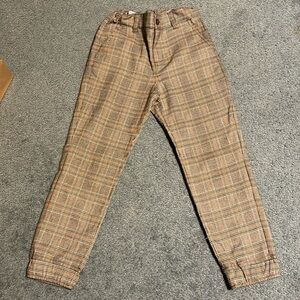 EUC Janie & Jack Plaid Joggers